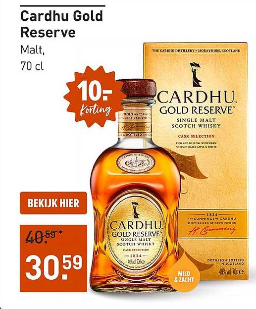 Cardhu Gold Reserve Malt, 70 cl