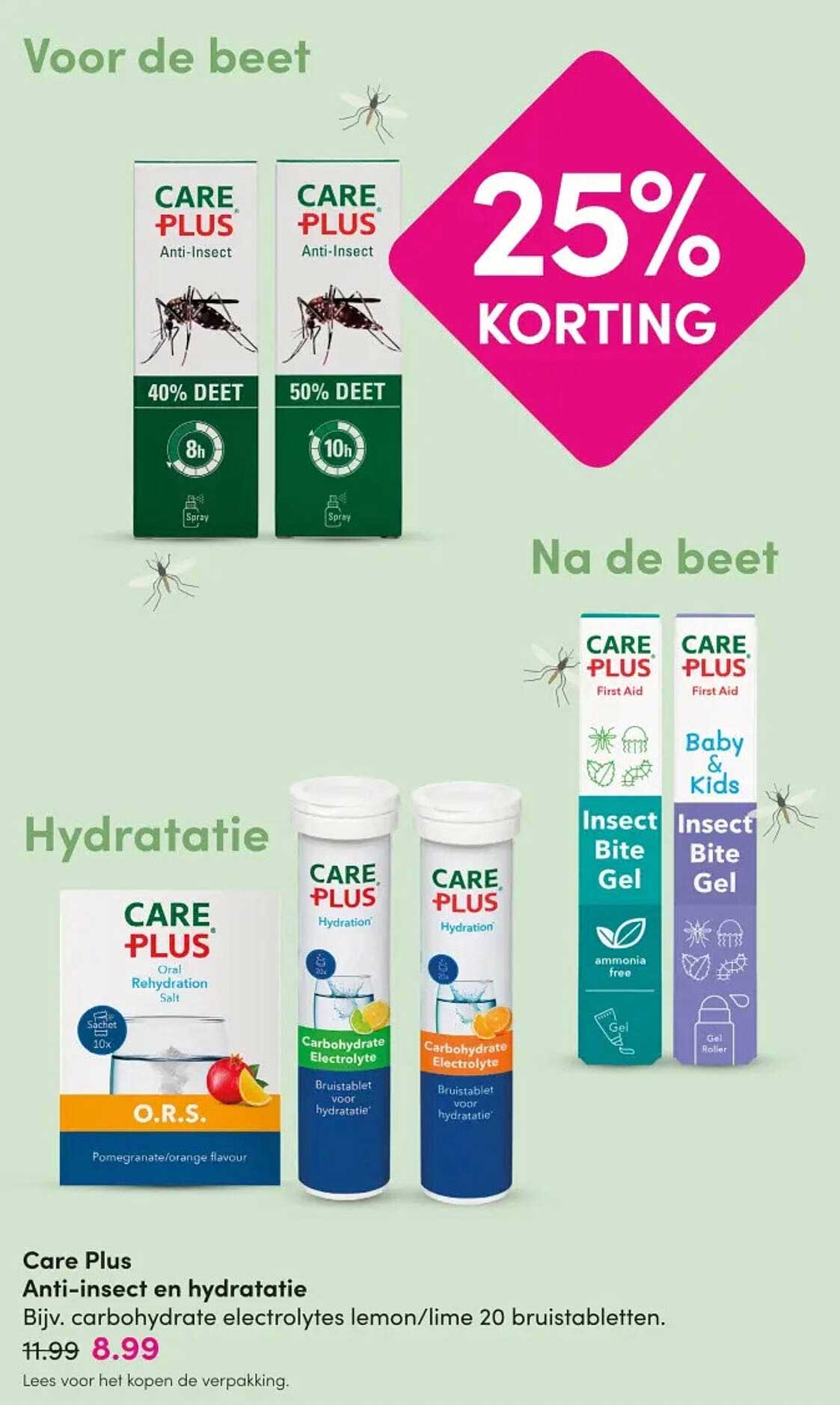 Care Plus Anti-insect en hydratatie 25% korting