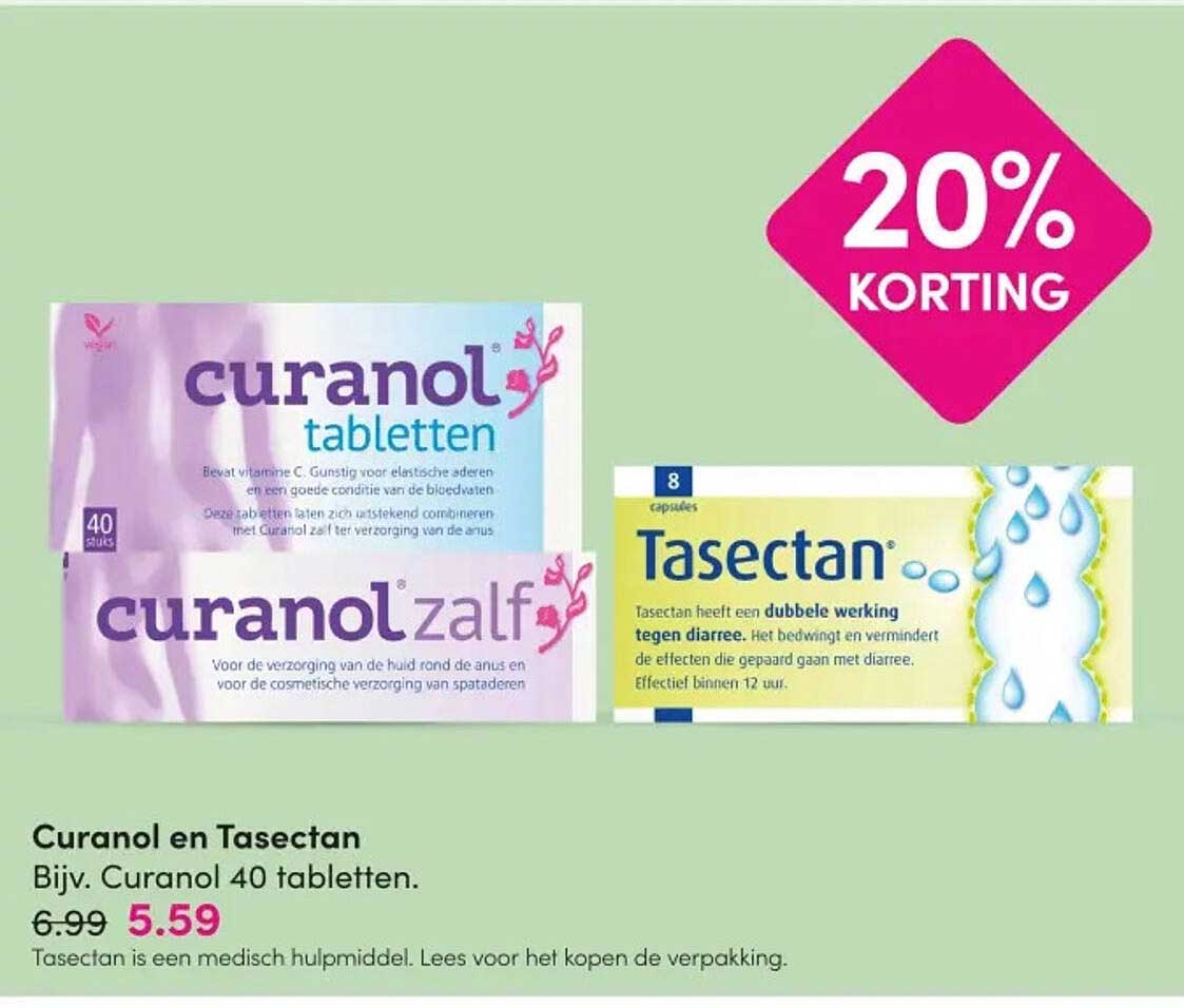 Curanol en Tasectan