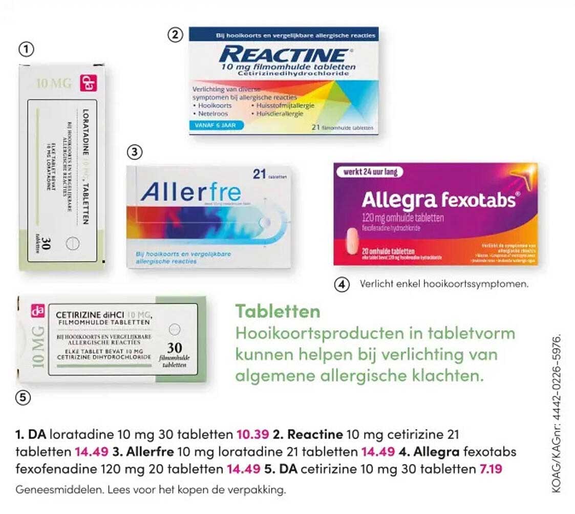 DA loratadine 10 mg 30 tabletten