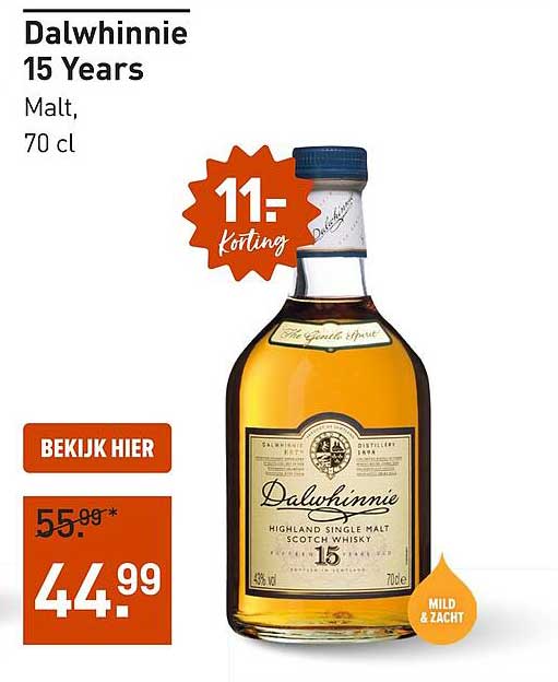 Dalwhinnie 15 Years Malt, 70 cl