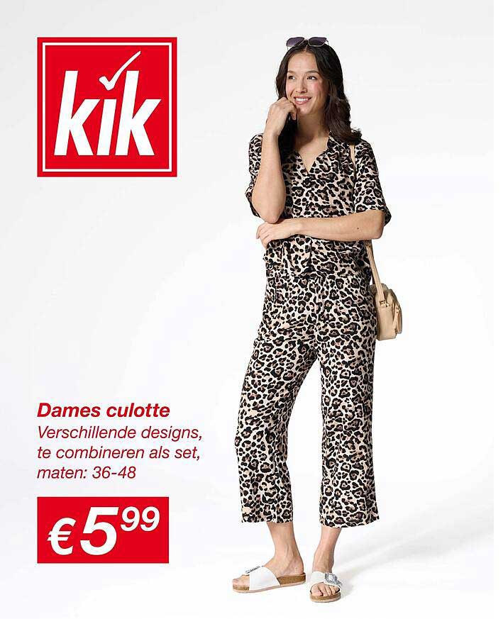 Dames culotte Verschillende designs, te combineren als set, maten: 36-48