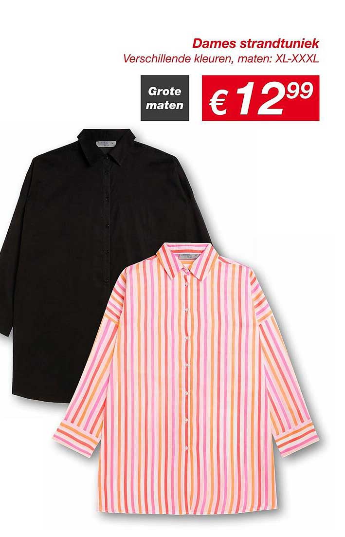 Dames strandtunieK Grote maten