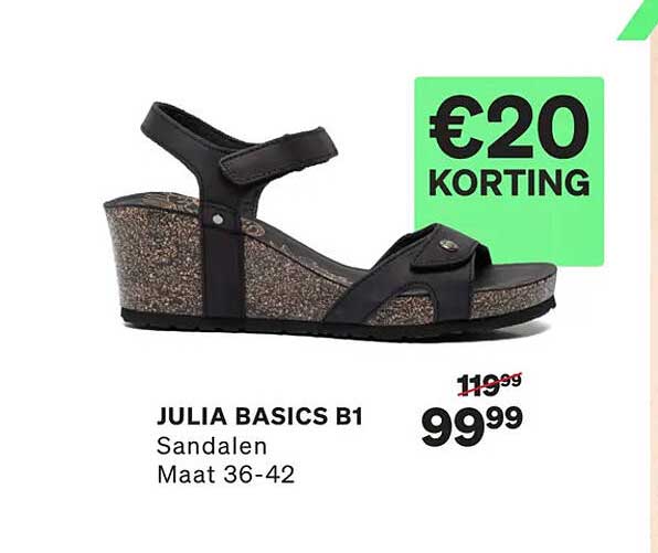 JULIA BASICS B1 Sandalen Maat 36-42 €20 KORTING