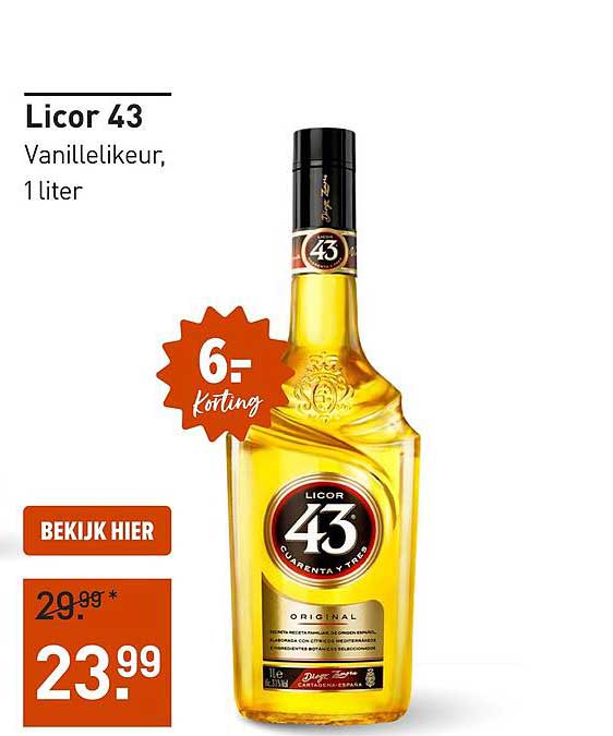 Licor 43 Vanillelikeur, 1 liter