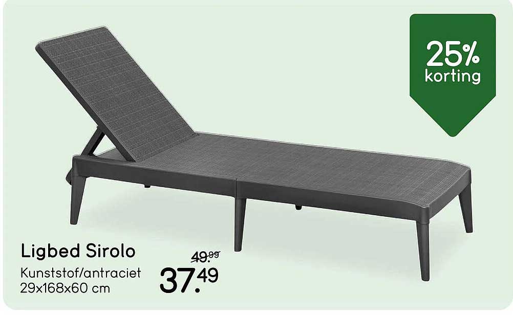Ligbed Sirolo 25% korting