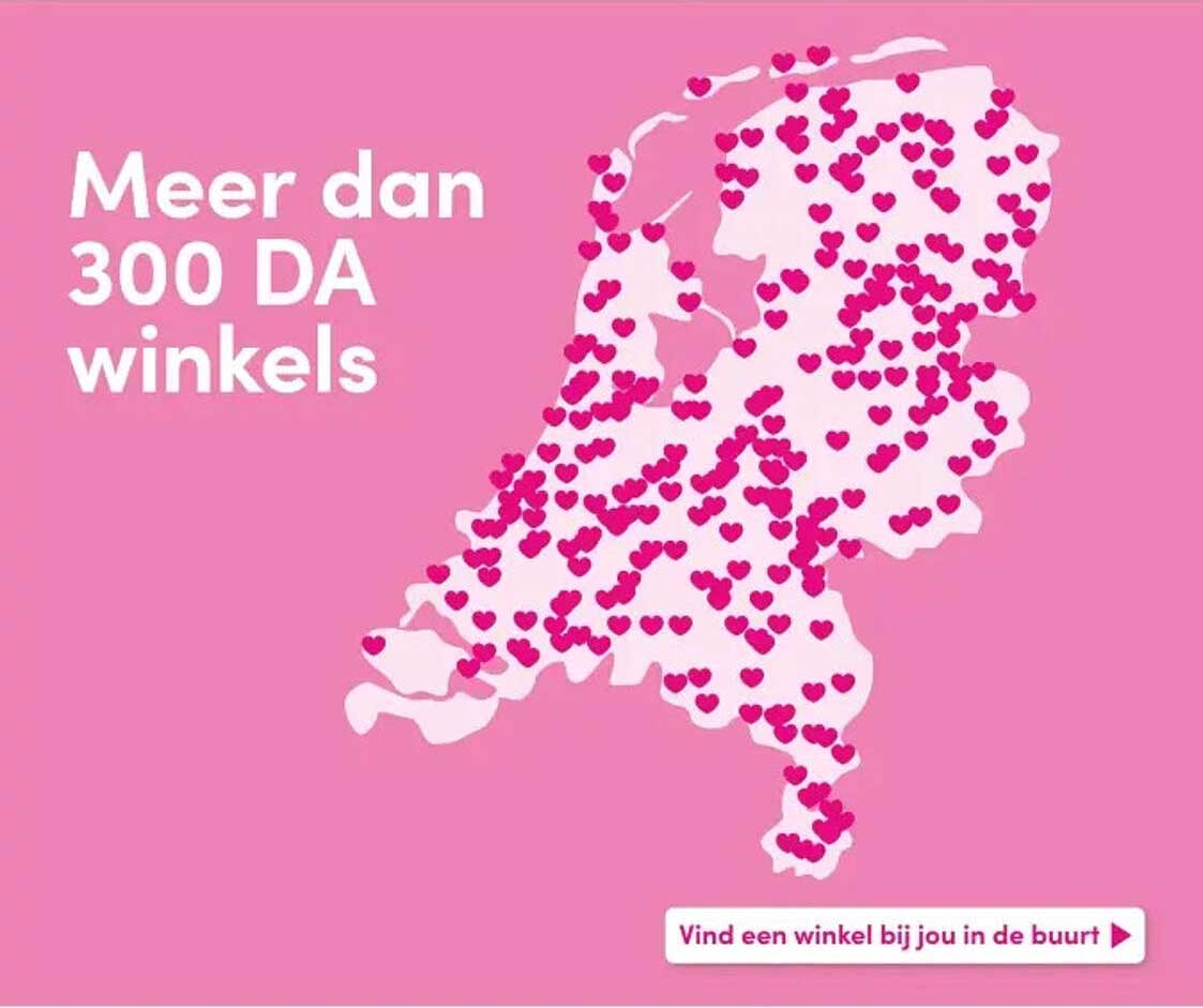Meer dan 300 DA winkels