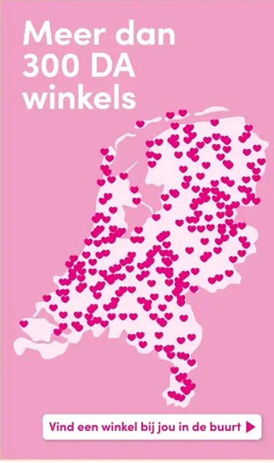 Meer dan 300 DA winkels