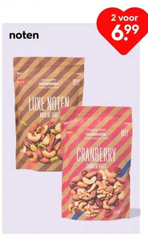 noten 2 voor 6,99