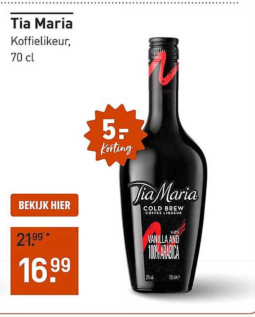 Tia Maria Koffielikeur, 70 cl