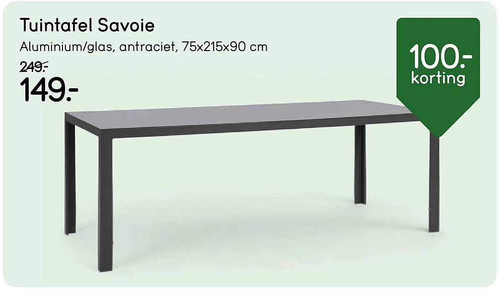 Tuintafel Savoie
