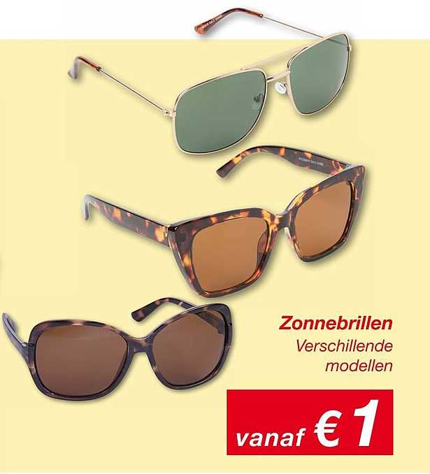 Zonnebrillen Verschillende modellen