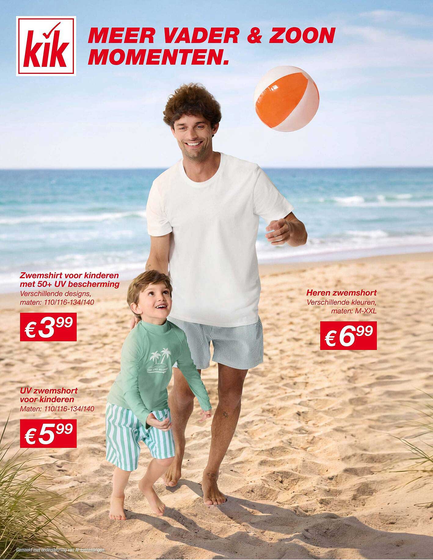 Zwemshirt voor kinderen met 50+ UV bescherming