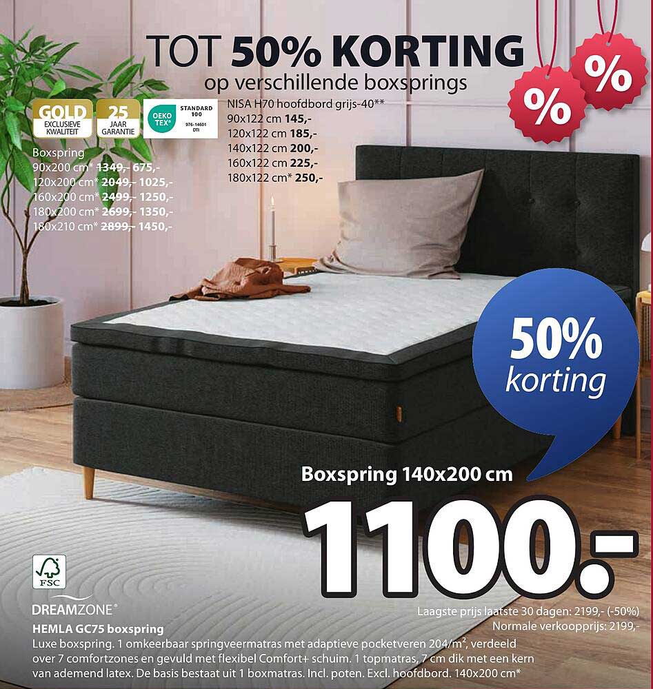 Boxspring 140x200 cm