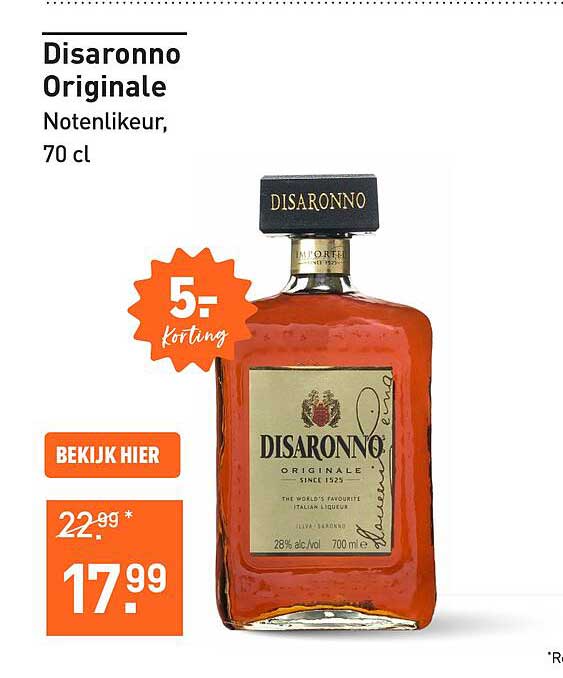 Disaronno Originale Notenlikeur, 70 cl