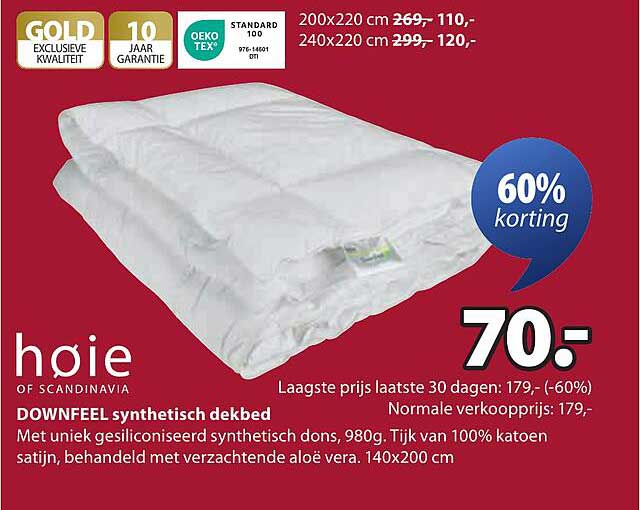 DOWNFEEL synthetisch dekbed