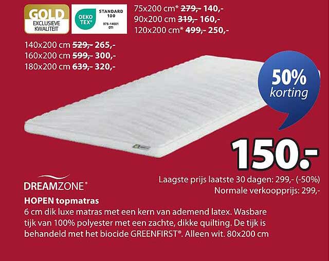 DREAMZONE HOPEN topmatras
