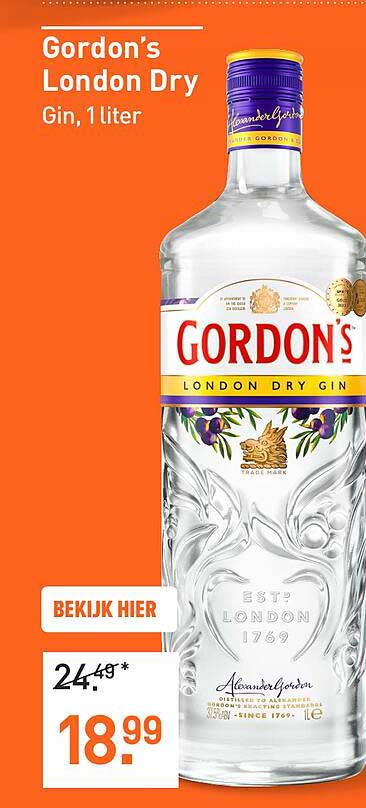Gordon's London Dry Gin, 1 liter