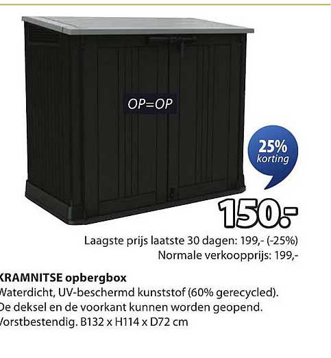 KRAMNITSE opbergbox