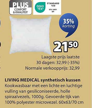 LIVING MEDICAL synthetisch kussen