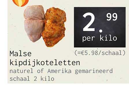 Malse kipdijkoteletjes