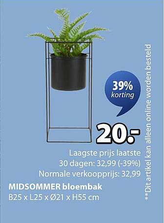 MIDSOMMER bloembak