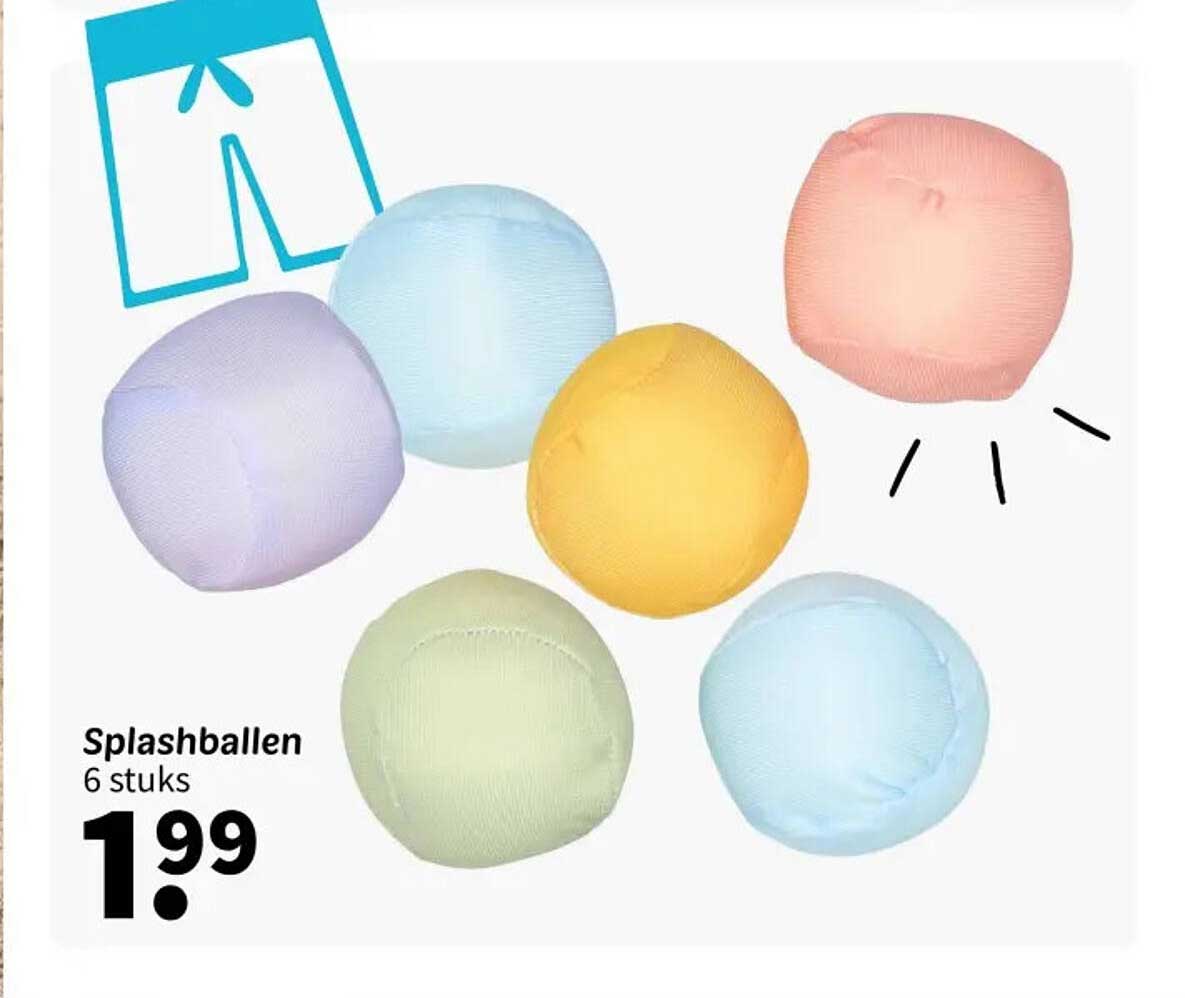 Splashballen 6 stuks