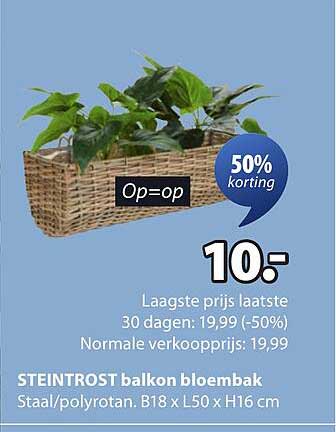 STEINTROST balkon bloembak