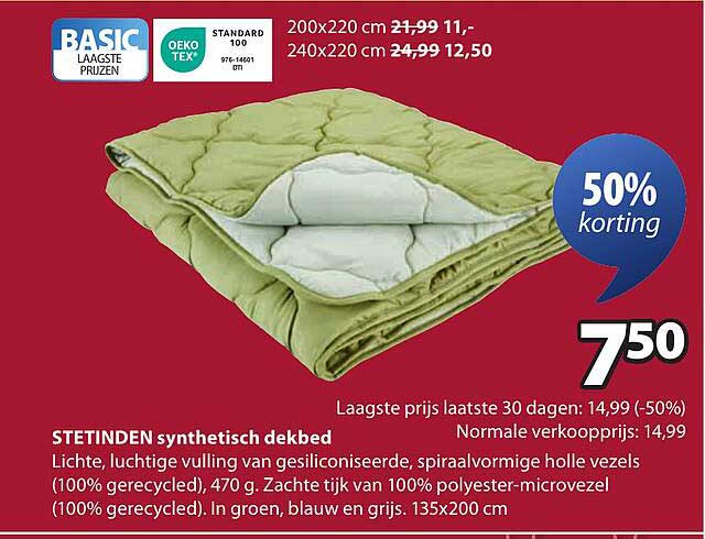 STETINDEN synthetisch dekbed