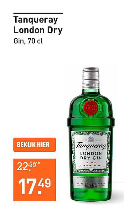 Tanqueray London Dry Gin, 70 cl