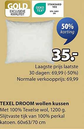 TEXEL DROOM wollen kussen