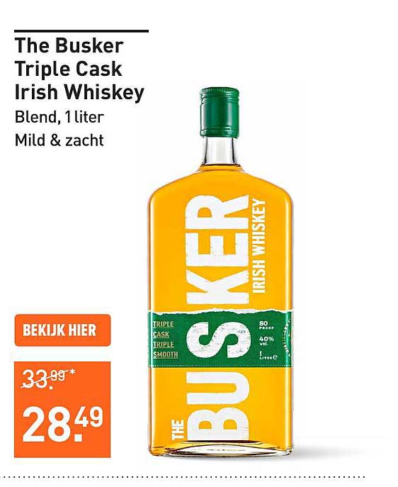 The Busker Triple Cask Irish Whiskey