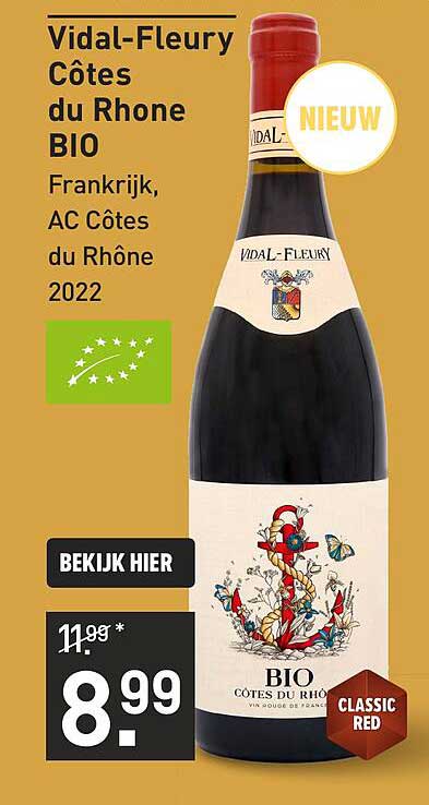 Vidal-Fleury Côtes du Rhone BIO