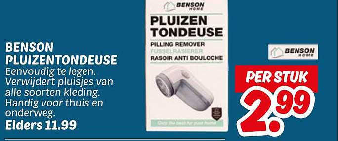 Benson Pluizentondeuse