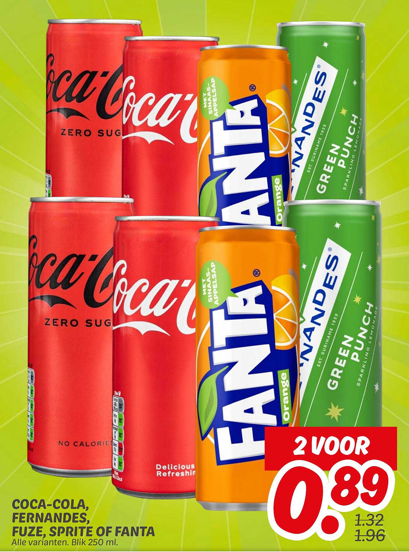 Coca-Cola, Fernandes, Fuze, Sprite of Fanta