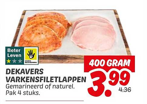 DEKAVERS VARKENSFILETLAPPEN