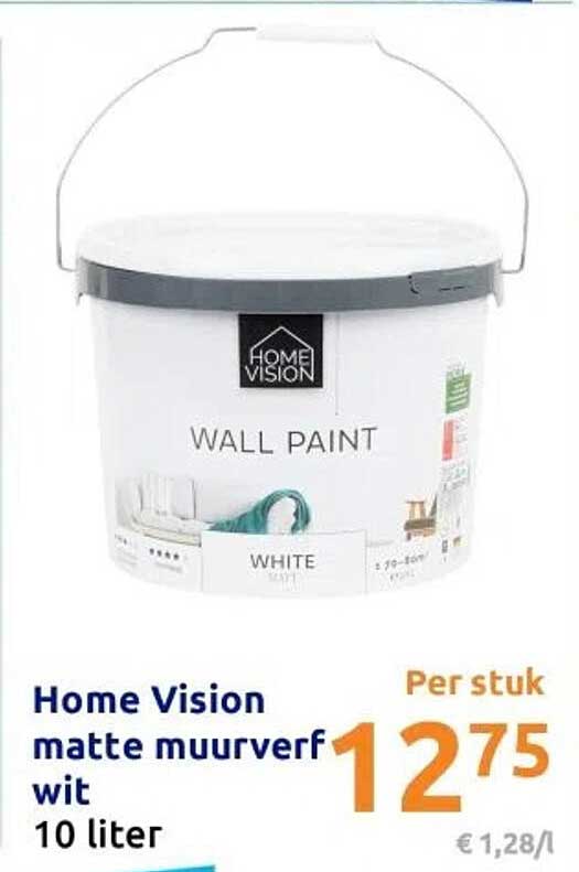Home Vision matte muurverf wit