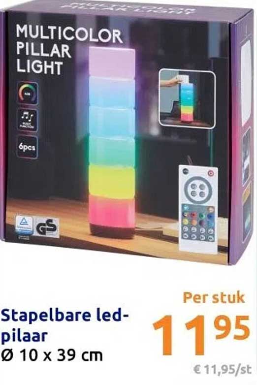 Stapelbare led-pilaar