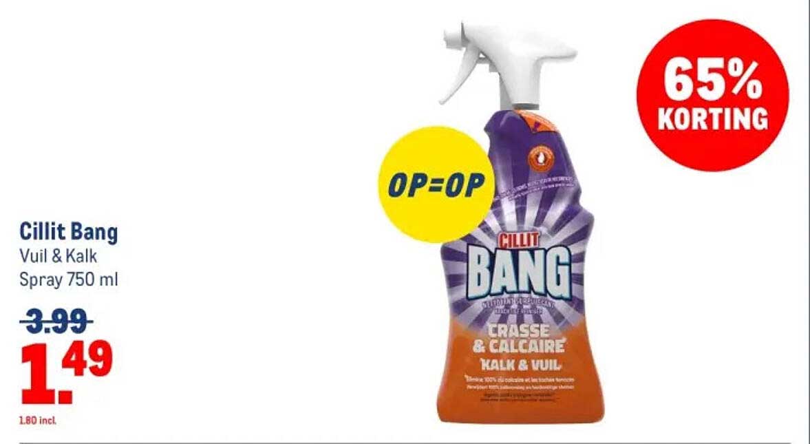 Cillit Bang Vuil & Kalk Spray 750 ml
