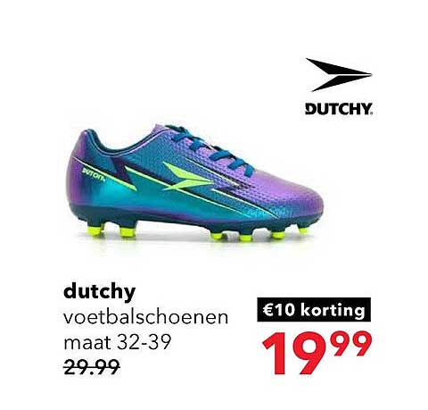 dutchy voetbalschoenen maat 32-39