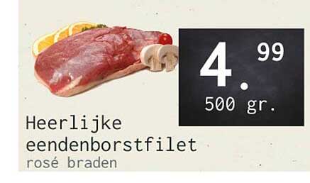 Heerlijke eendenborstfilet