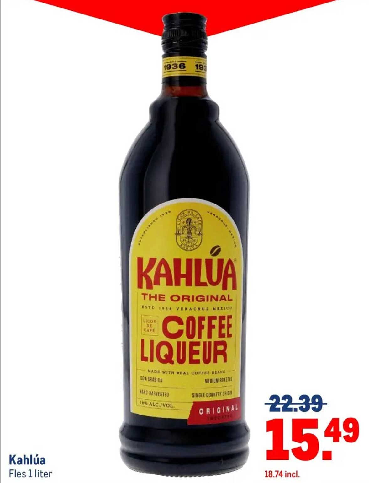 Kahlúa Fles 1 liter