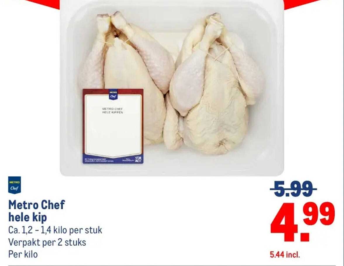 Metro Chef hele kip