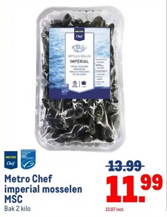 Metro Chef imperial mosselen MSC