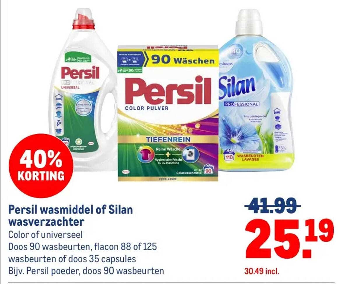 Persil wasmiddel of Silan wasverzachter