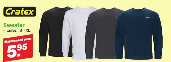 Sweater Cratex - tailles : S-4XL
