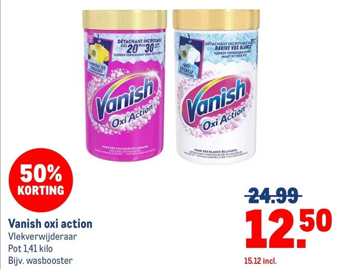 Vanish oxi action