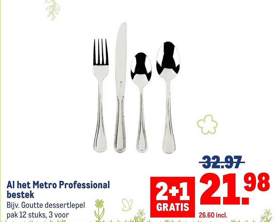 Al het Metro Professional bestek