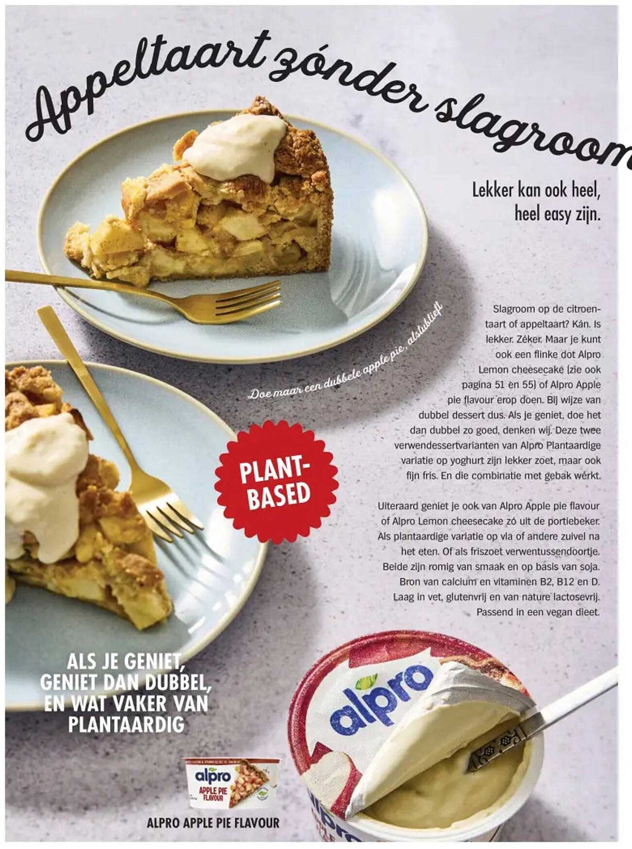 Appeltaart zónder slagroom