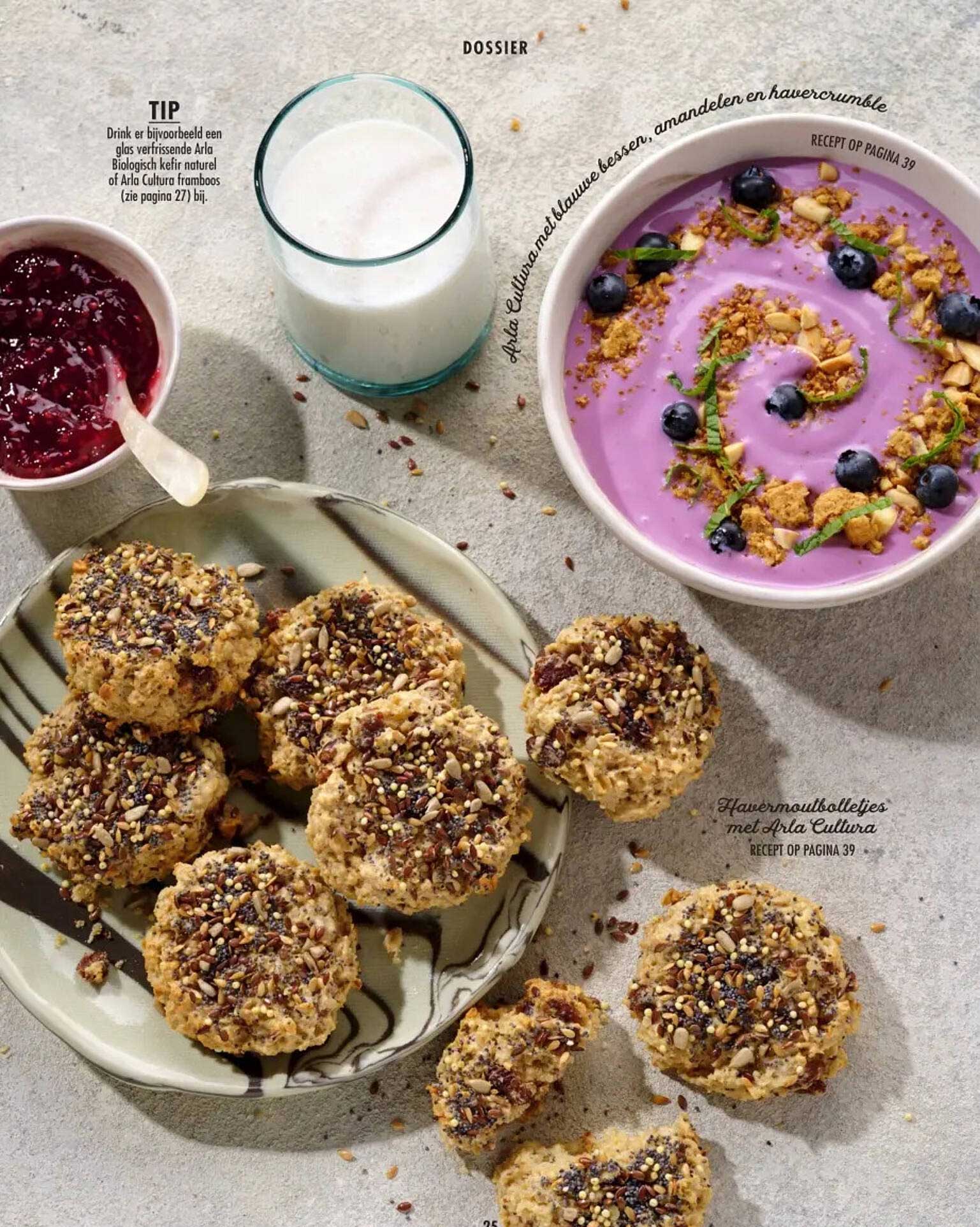 Havermoutbolletjes met Arla Cultura